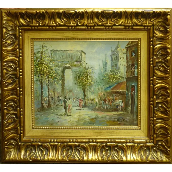 Spanish Oil Painting By Burnit Ready To Hang For Home Wall Art Decoration 25″ X 22″ Abcp-275