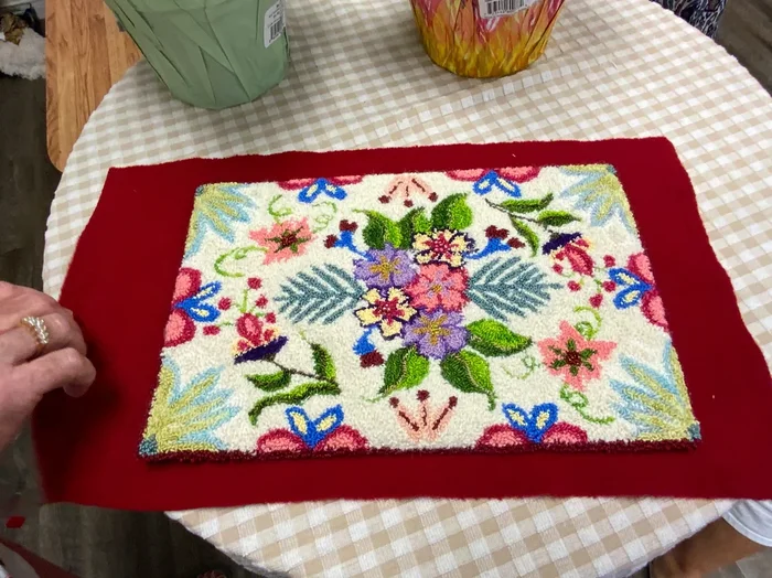 SRH Mini Punch Needle Pattern Dora’s Floral 8×13