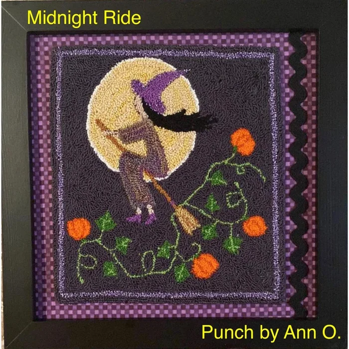 SRH Mini Punch Needle Pattern Midnight Ride 8×8