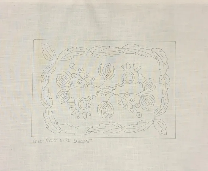 SRH Punch Needle Pattern Onion Flower 11×7.5