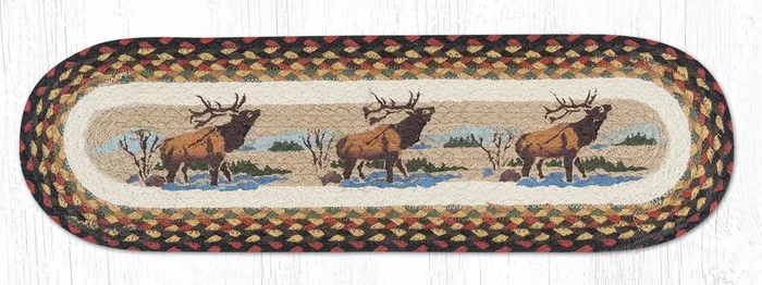 ST-OP-319 Winter Elk Stair Tread
