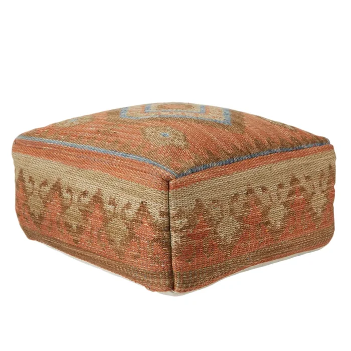 Sundial Ember Machine Made Synthetic Blend Outdoor Pouf From Jaipur Living