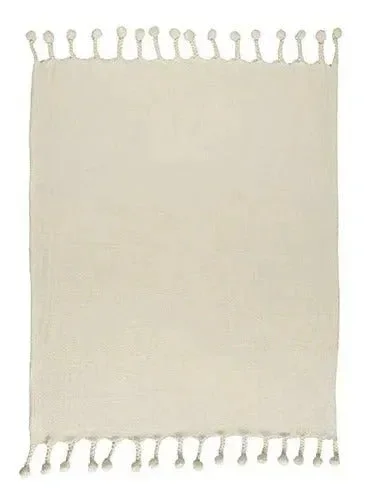 Sundry 80181NAT Natural Throw Blanket