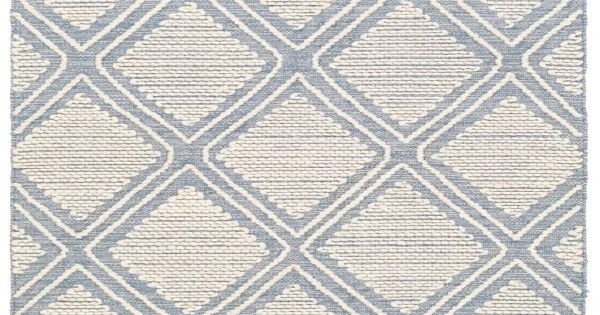 Surya Bedouin BDO2305 Denim Cream Area Rug 2 ft. 6 in. X 8 ft. Runner