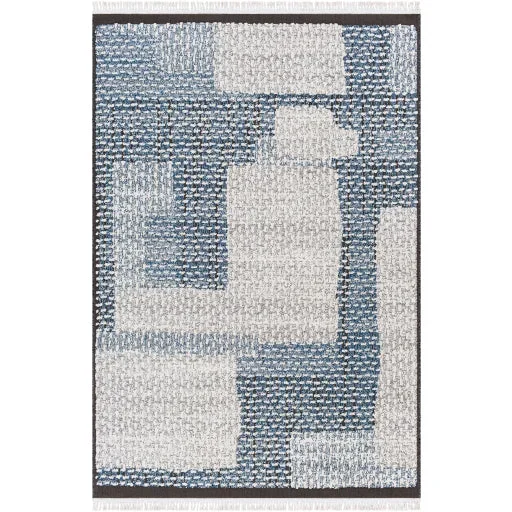 Surya Berlin BLR-2309 Dark Blue Modern Machine Woven Rug