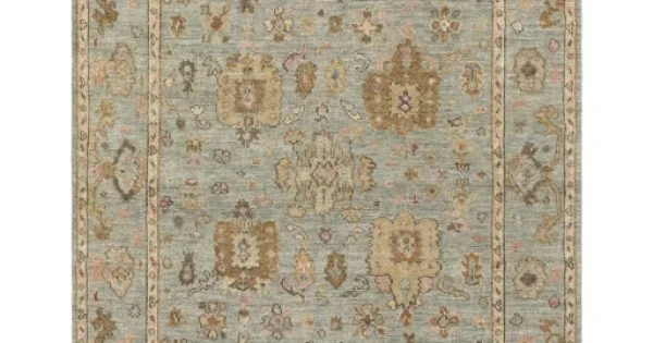 Surya Biscayne BSY2305 Beige Dark Green Area Rug 9 ft. X 13 ft. Rectangle