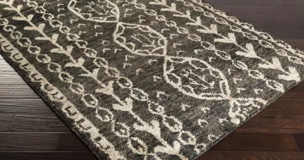Surya Bjorn BJR1000 Black Khaki Area Rug 8 ft. X 11 ft. Rectangle