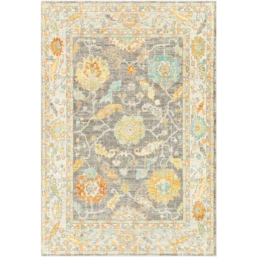 Surya Bodrum BDM-2340 Bright Yellow Traditional Machine Woven Rug
