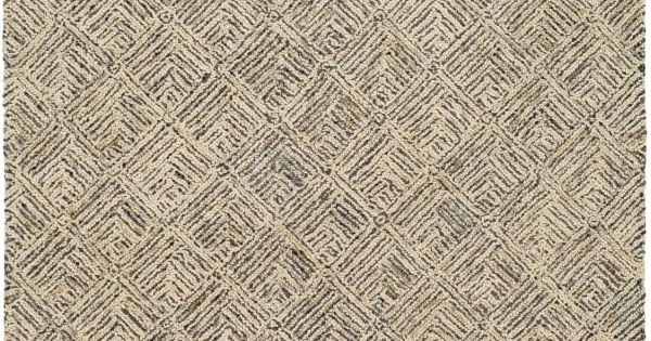 Surya Buford BUF2300 Ivory Charcoal Area Rug 5 ft. X 7 ft. 6 in. Rectangle