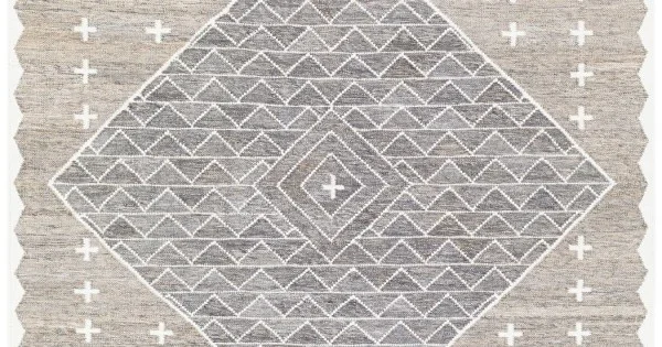 Surya Bursa BUR2301 Gray Charcoal Area Rug 8 ft. 10 in. X 12 ft. Rectangle