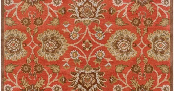 Surya Caesar Rust CAE-1062 4 ft. X 4 ft. Round Rug