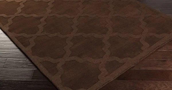 Surya Central Park AWHP4019 Dark Brown Area Rug 4 ft. X 6 ft. Rectangle