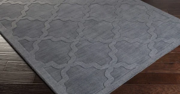 Surya Central Park AWHP4023 Medium Gray Area Rug 7 ft. 9 in. Round