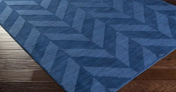 Surya Central Park AWHP4024 Dark Blue Area Rug 9 ft. 9 in. Round