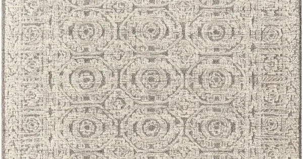 Surya Louvre LOU2309 Light Grey Taupe Area Rug 2 ft. X 3 ft. Rectangle