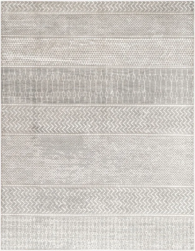Surya Monaco MOC-2304 Silver Gray Global Machine Woven Rug
