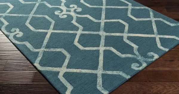 Surya Organic AWOG2281 Teal Area Rug 9 ft. X 13 ft. Rectangle