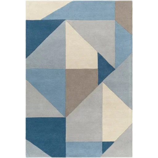Surya Queens QUN-2309 Denim Modern Hand Tufted Rug
