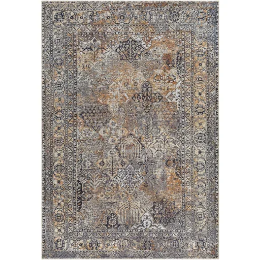 Surya Tahmis THI-2711 Black Traditional Machine Woven Rug
