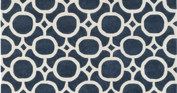 Surya Transit AWTR2329 Dark Blue Ivory Area Rug 9 ft. X 13 ft. Rectangle