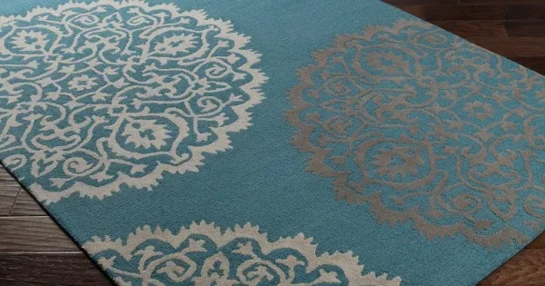 Surya Venus AWVN2253 Teal Multi Area Rug 9 ft. X 13 ft. Rectangle