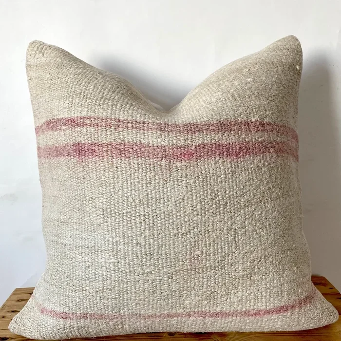 Talitha – White Hemp Pillow Cover
