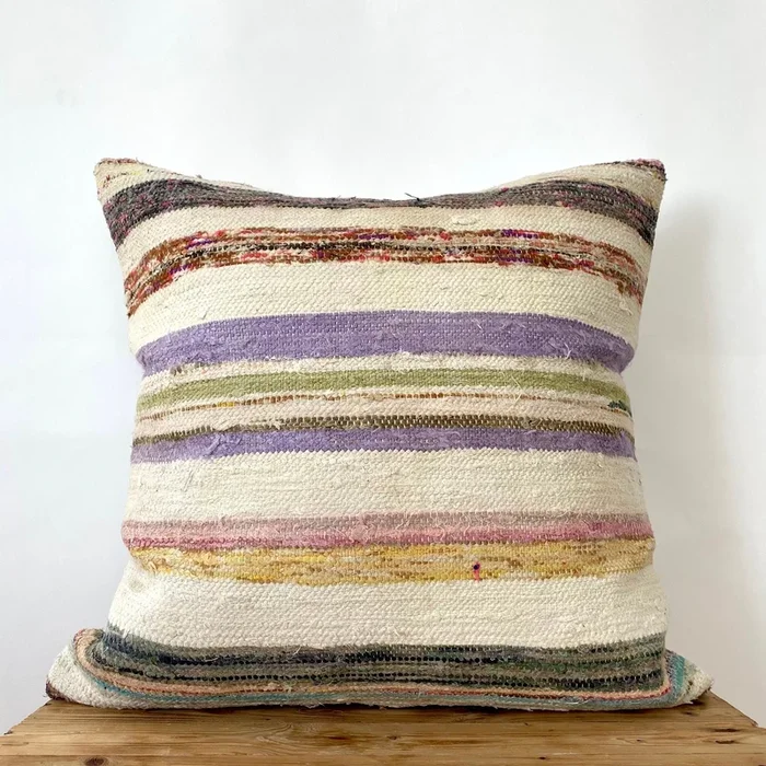 Talma – White Hemp Pillow Cover