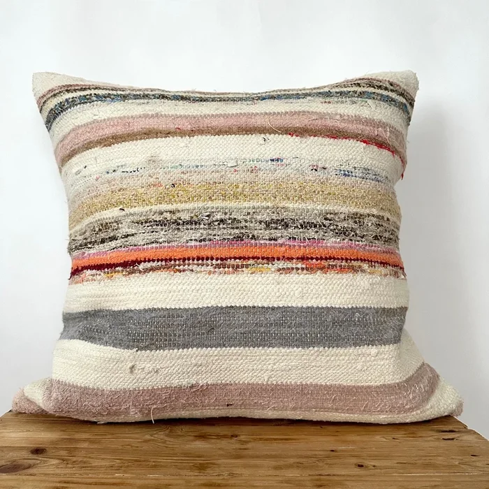 Tasman – White Hemp Pillow Cover