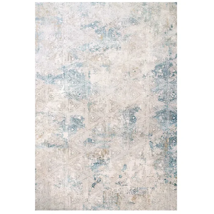 Teal Blue Cloudscape Living Room Rug – Times