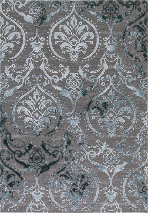 Thema Large Damask Teal – Gray
