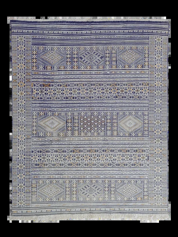 Tifelt Azure Mosaic Kilim