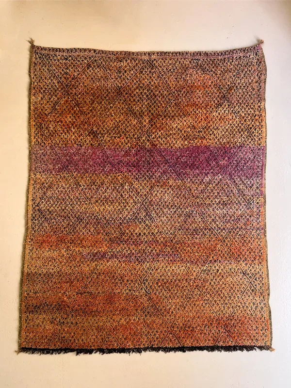 Timahdite’s Coral-Lilac Vintage Beni M’Guild