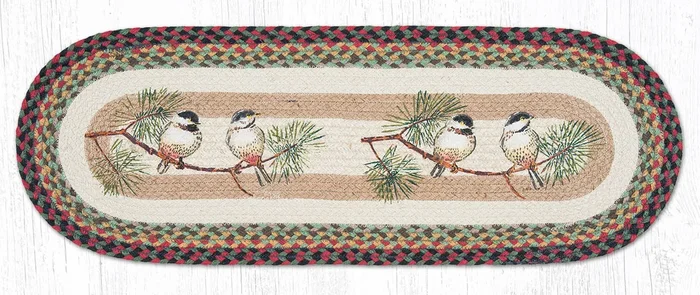 TR-081 Chickadee Oval Table Runner