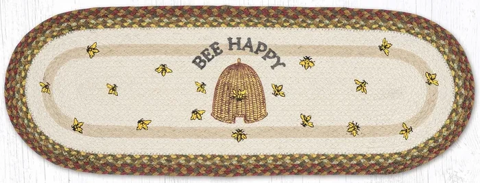 TR-300 Bee Happy Oval Table Runner