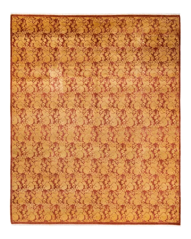 Traditional Hand Knotted Mogul Pink Area Rug 8′ 3″ x 10′ 1″
