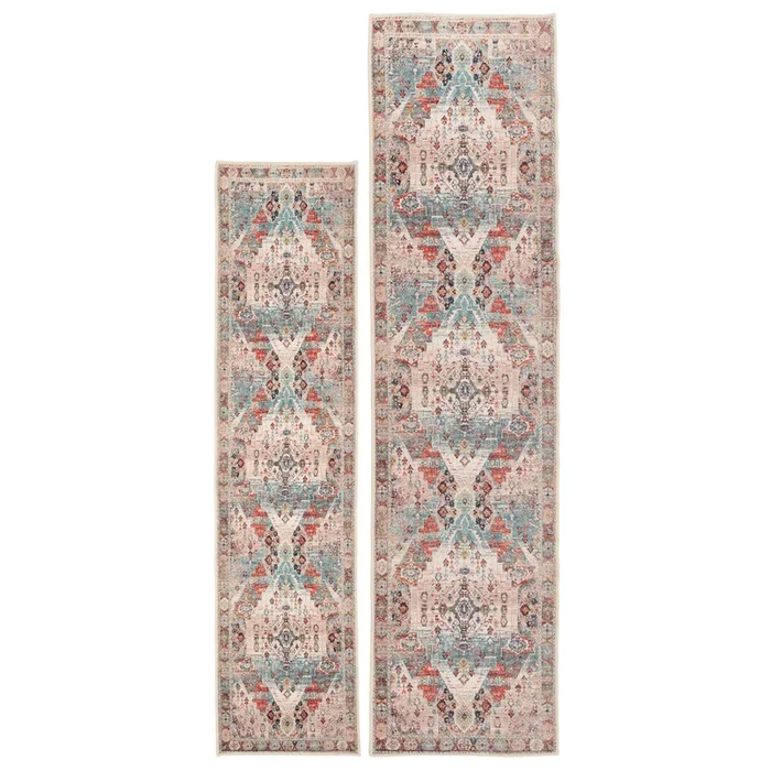Traditional Medallion Washable Runner – Hue