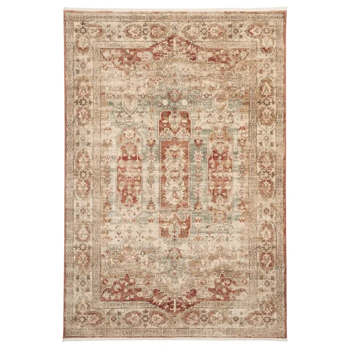 Traditional Plush Terracotta Rug – Selma