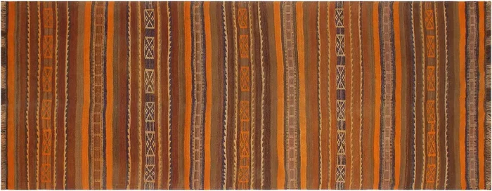 Tribal Antique Kilim Julianna Hand-Woven Area Rug – 3’10” x 9’3”