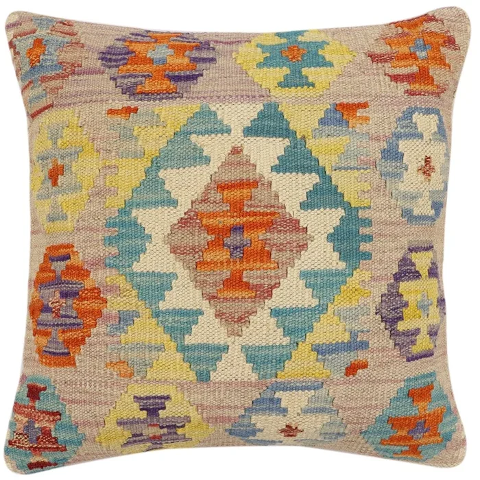 Tribal Bethany Turkish Hand-Woven Kilim Pillow