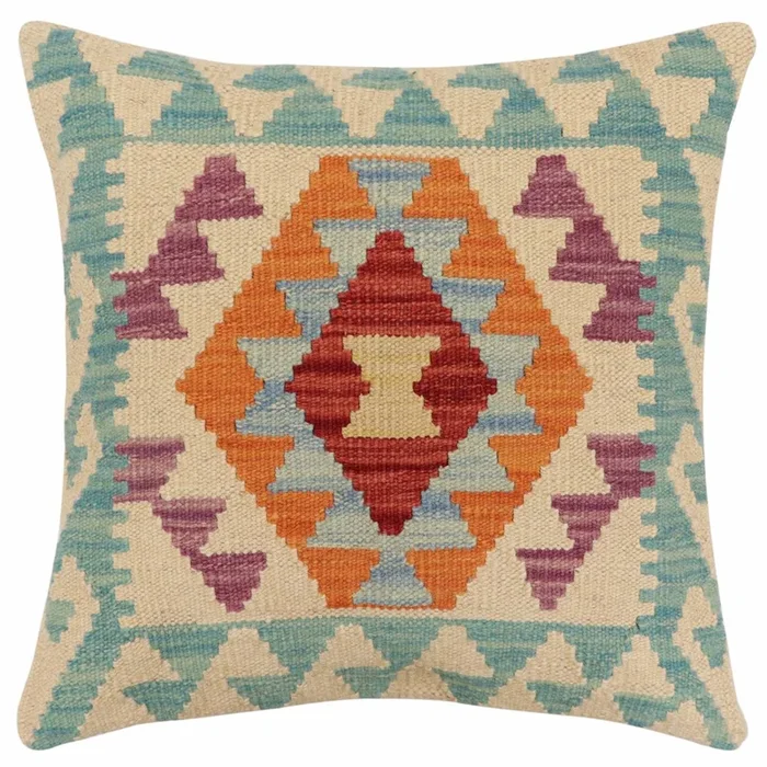 Tribal Blair Turkish Hand-Woven Kilim Pillow