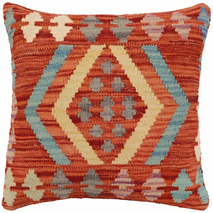 Tribal Delgado Turkish Hand-Woven Kilim Pillow