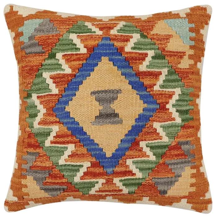 Tribal Estefana Turkish Hand-Woven Kilim Pillow