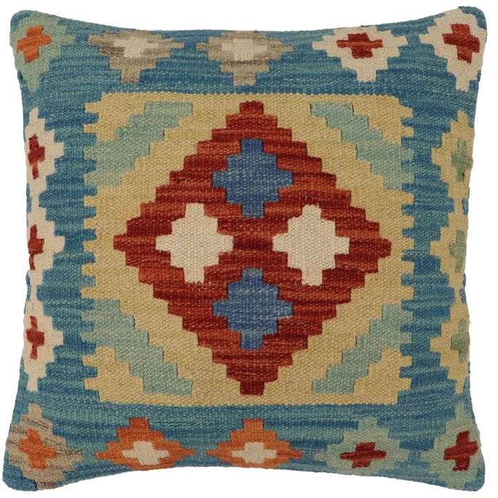 Tribal Gonzalez Turkish Hand-Woven Kilim Pillow