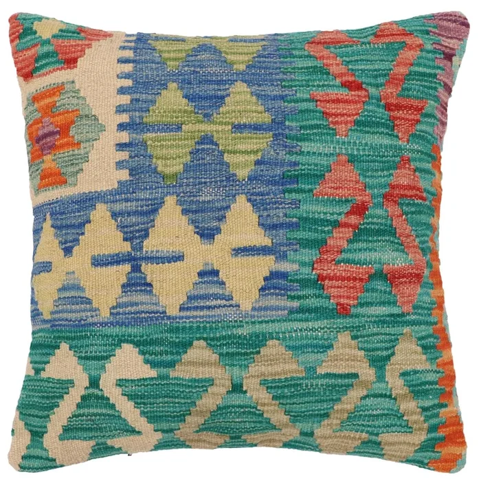 Tribal Hammond Turkish Hand-Woven Kilim Pillow