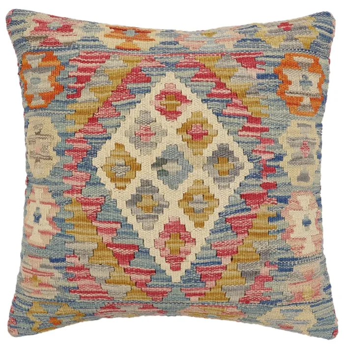 Tribal Kendra Turkish Hand-Woven Kilim Pillow