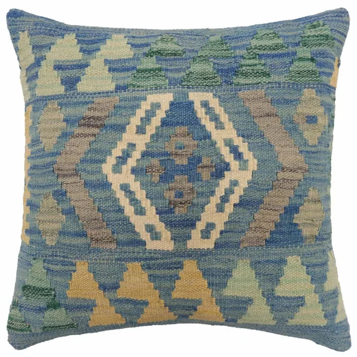 Tribal Little Turkish Hand-Woven Kilim Pillow