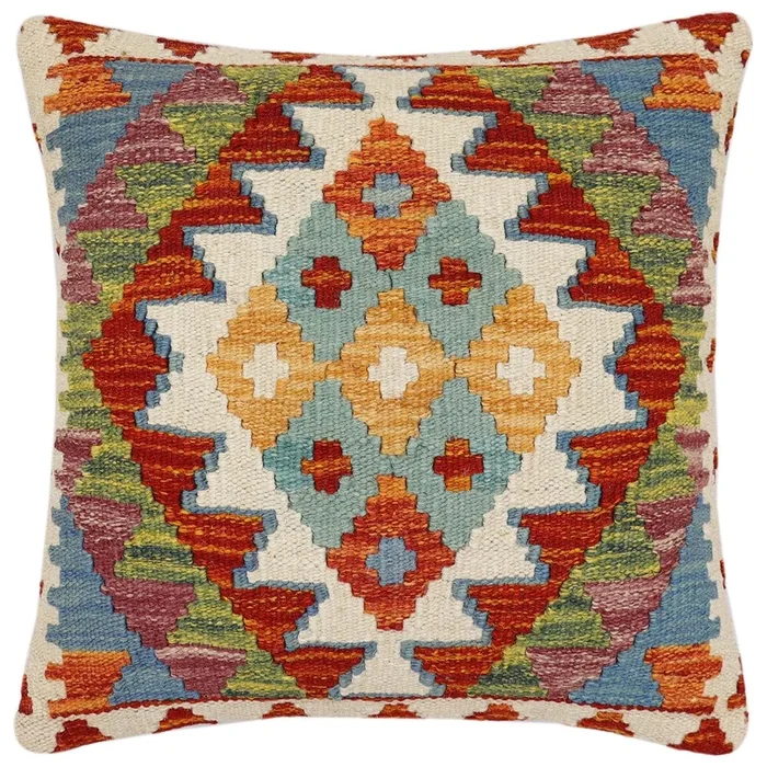 Tribal Madelein Turkish Hand-Woven Kilim Pillow
