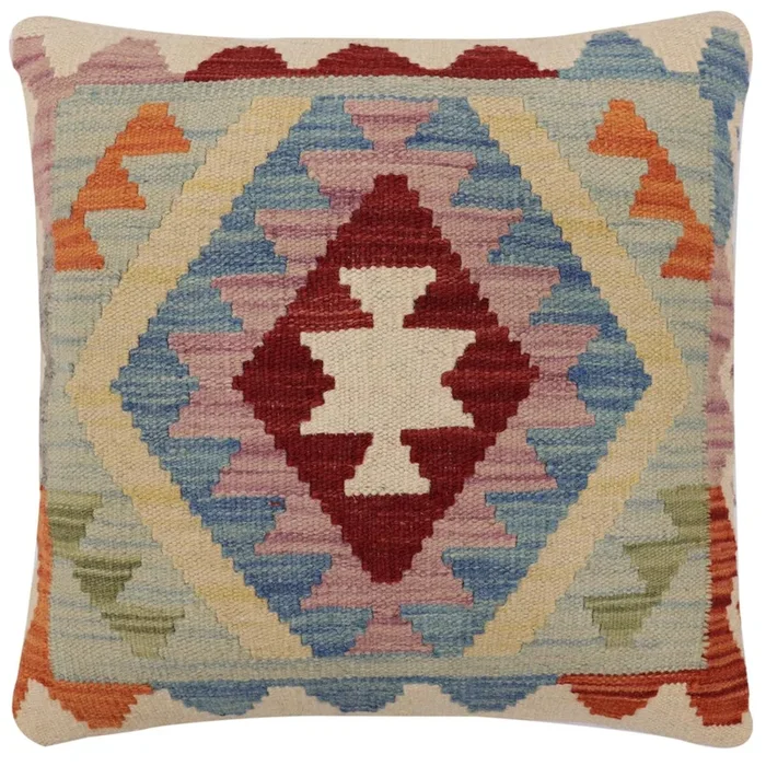 Tribal Mcconnel Turkish Hand-Woven Kilim Pillow