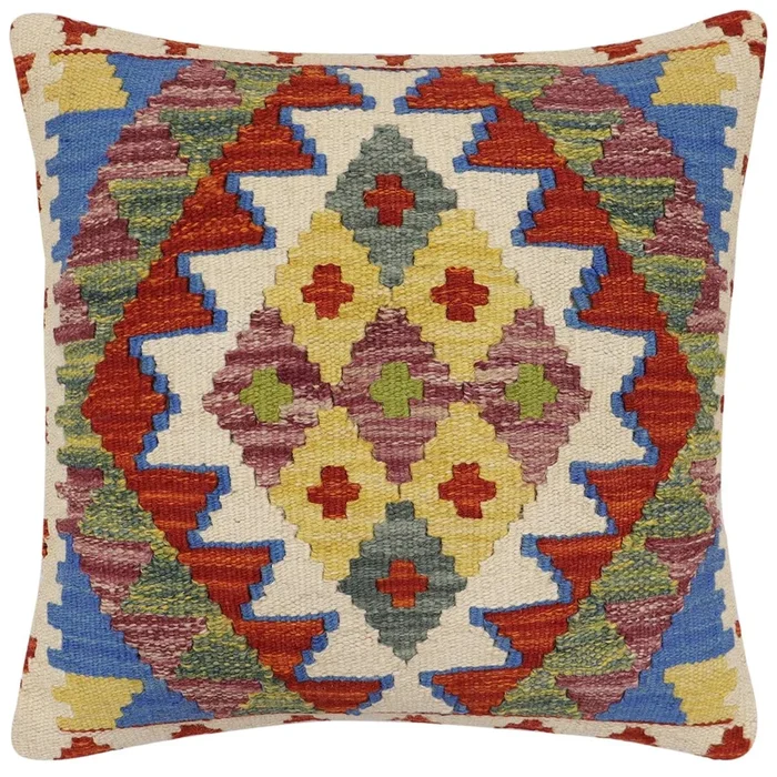 Tribal Renetta Turkish Hand-Woven Kilim Pillow