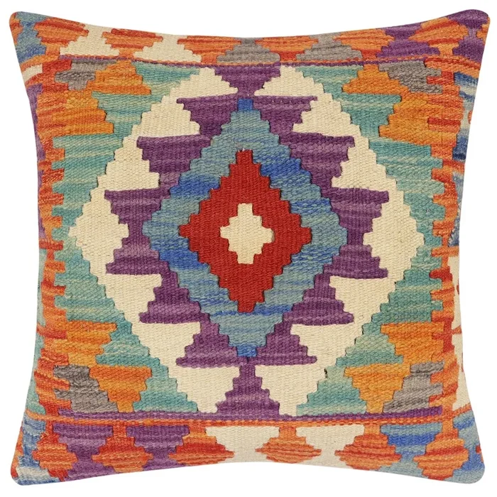 Tribal Tera Turkish Hand-Woven Kilim Pillow